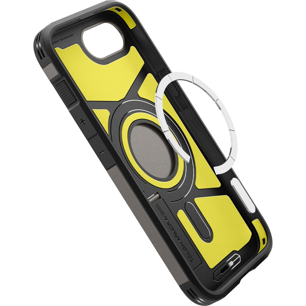 Handyhülle für iPhone 17e / 16e, Spigen Tough Armor Mag mit MagSafe, Rotguss