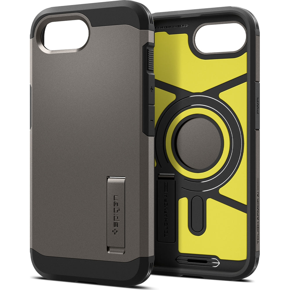 Handyhülle für iPhone 17e / 16e, Spigen Tough Armor Mag mit MagSafe, Rotguss