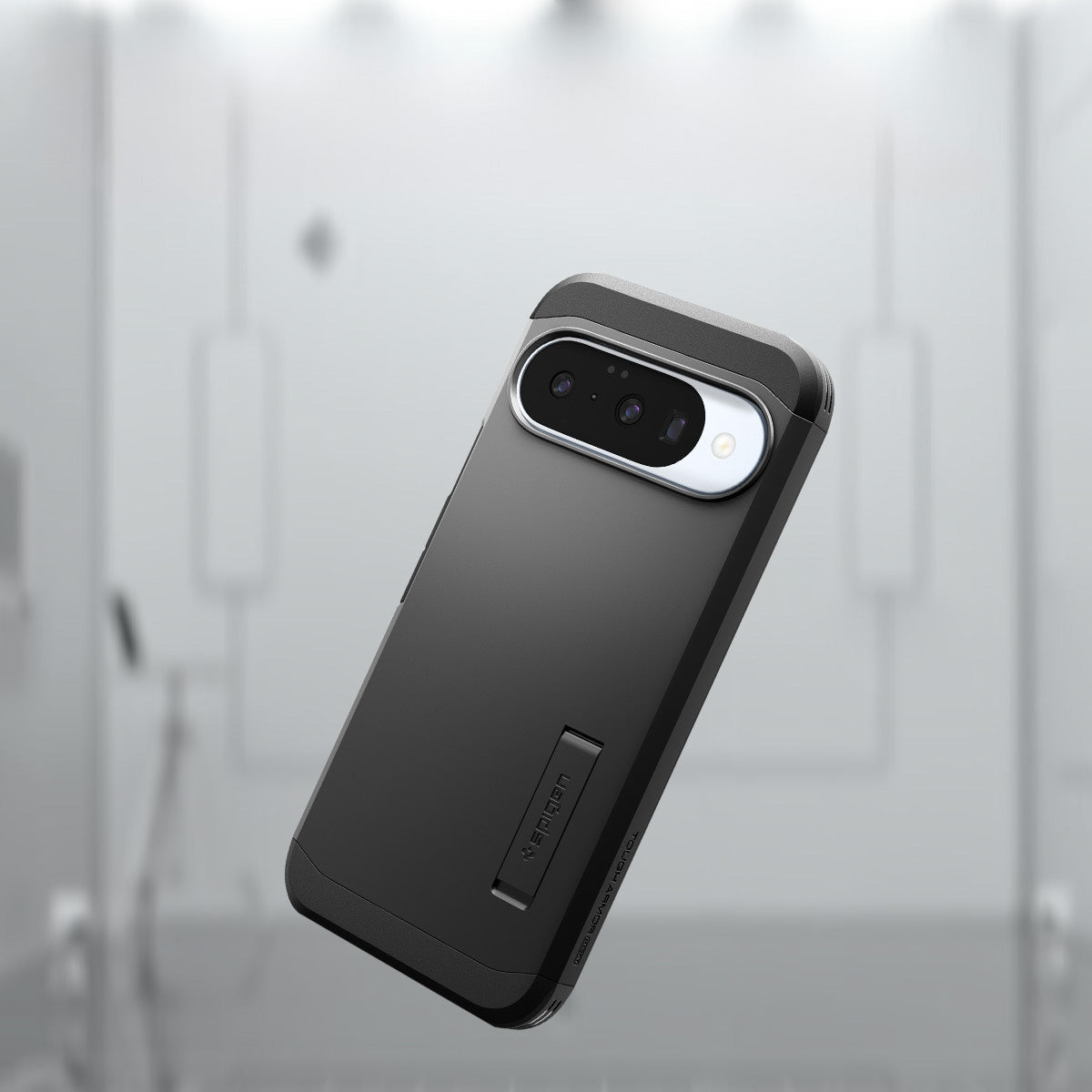 Handyhülle für Google Pixel 10 Pro / Pixel 10, Spigen Tough Armor Mag mit MagSafe, Schwarz