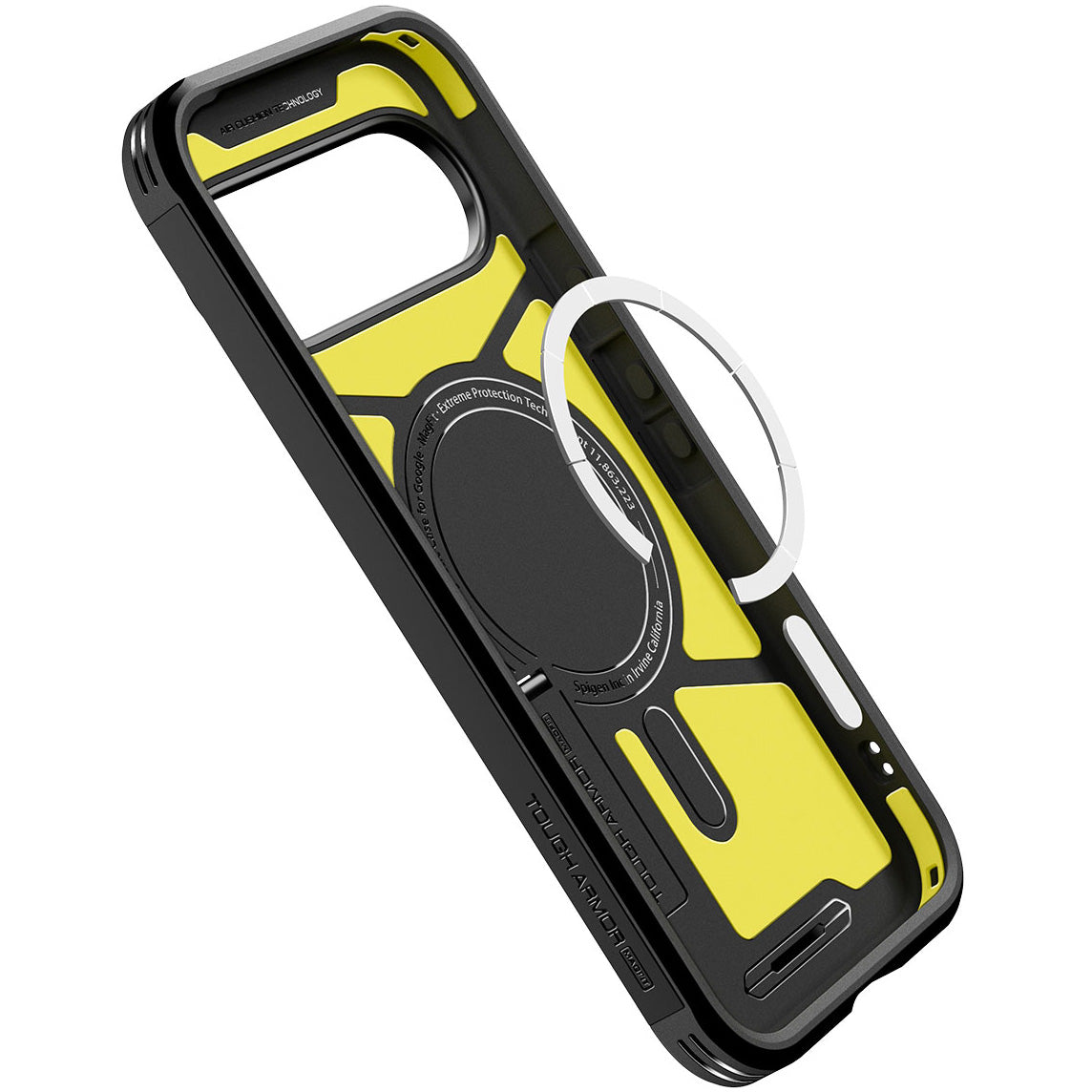 Handyhülle für Google Pixel 10 Pro / Pixel 10, Spigen Tough Armor Mag mit MagSafe, Schwarz