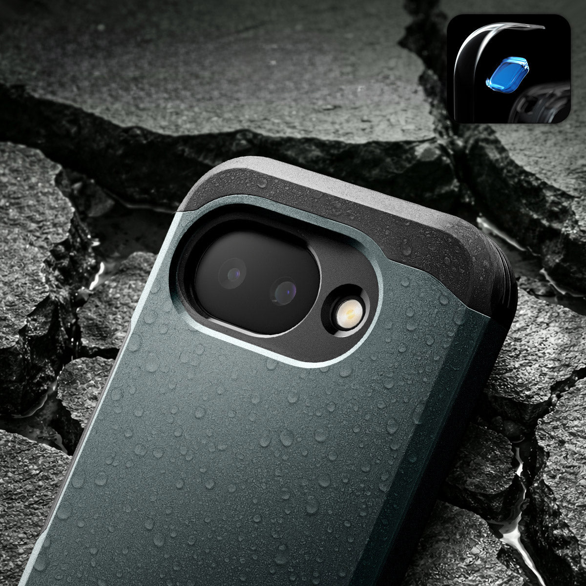 Handyhülle für Google Pixel 10a, Spigen Tough Armor Mag mit MagSafe, Grün