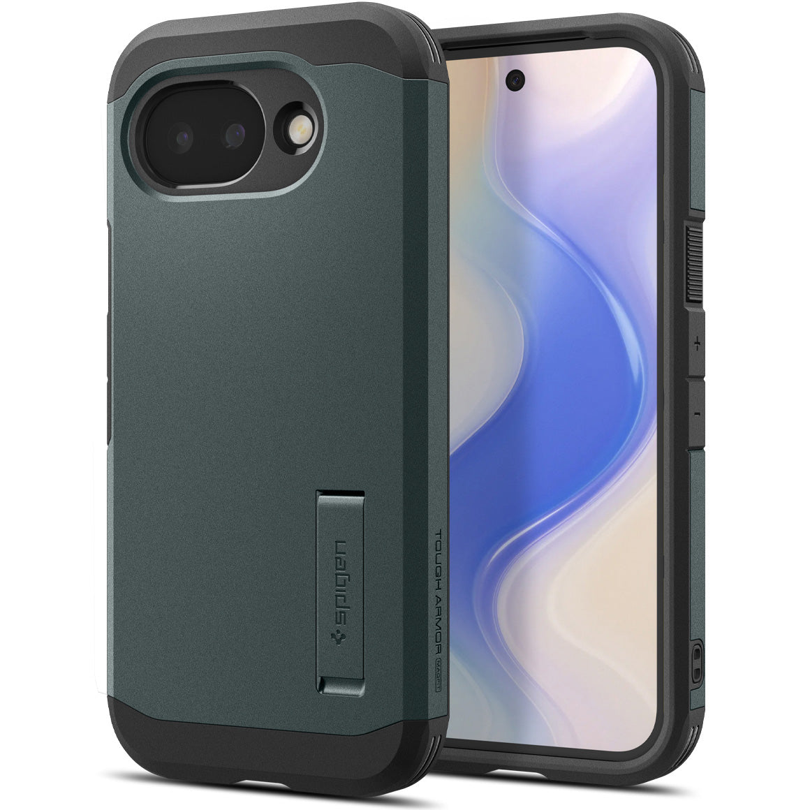 Handyhülle für Google Pixel 10a, Spigen Tough Armor Mag mit MagSafe, Grün