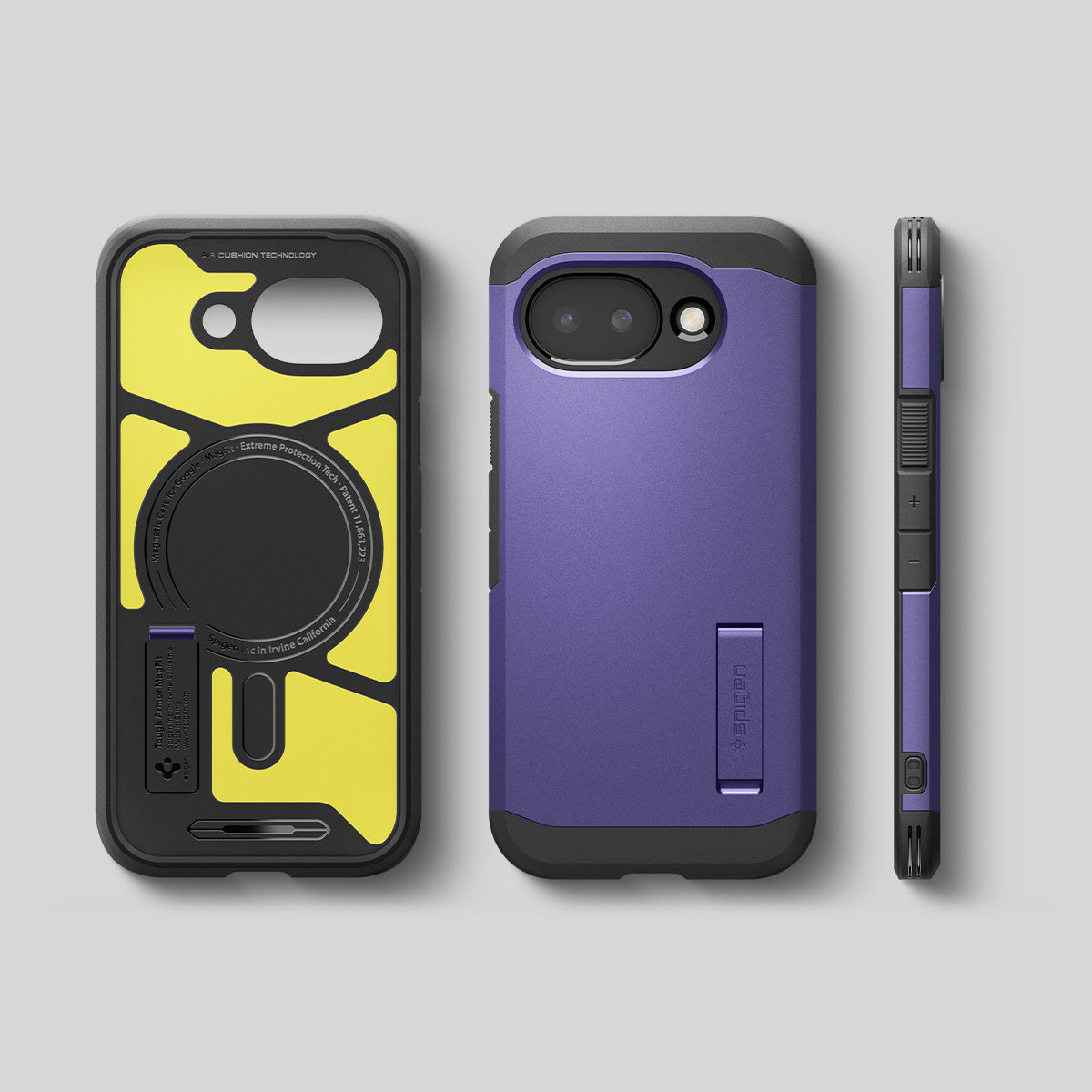 Handyhülle für Google Pixel 10a, Spigen Tough Armor Mag mit MagSafe, Violett