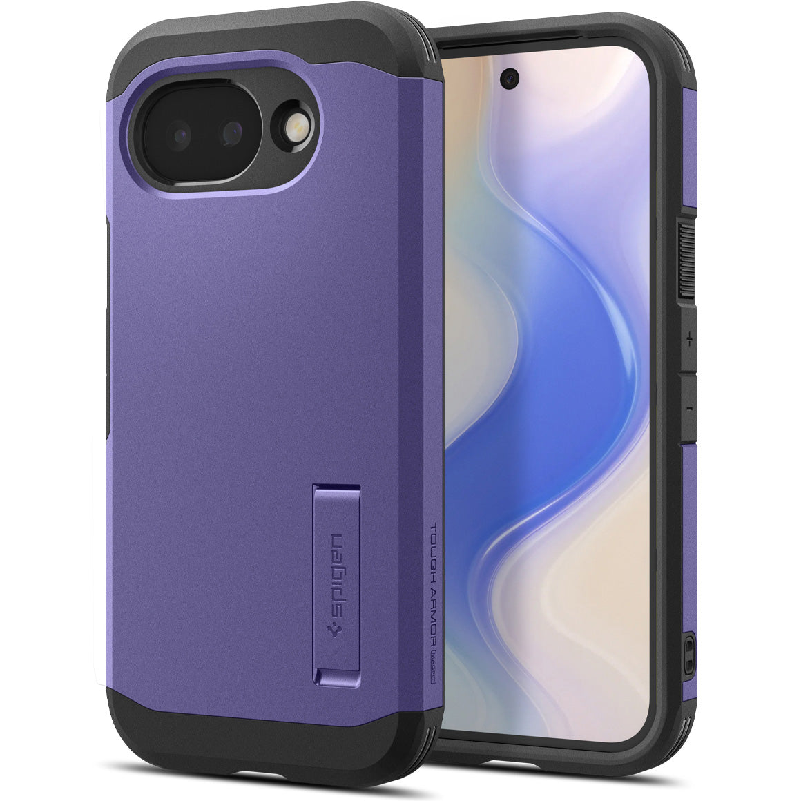 Handyhülle für Google Pixel 10a, Spigen Tough Armor Mag mit MagSafe, Violett