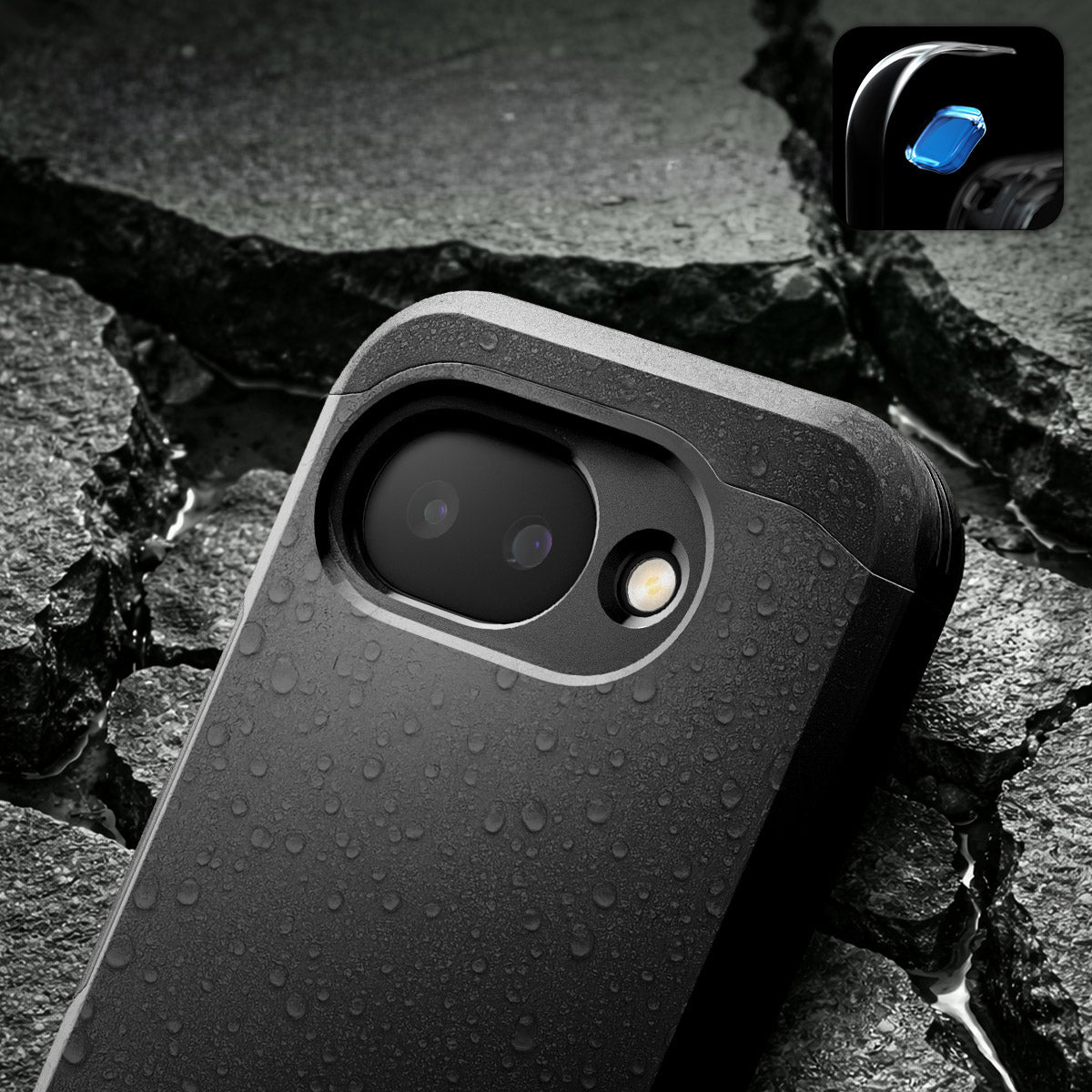Handyhülle für Google Pixel 10a, Spigen Tough Armor Mag mit MagSafe, Schwarz