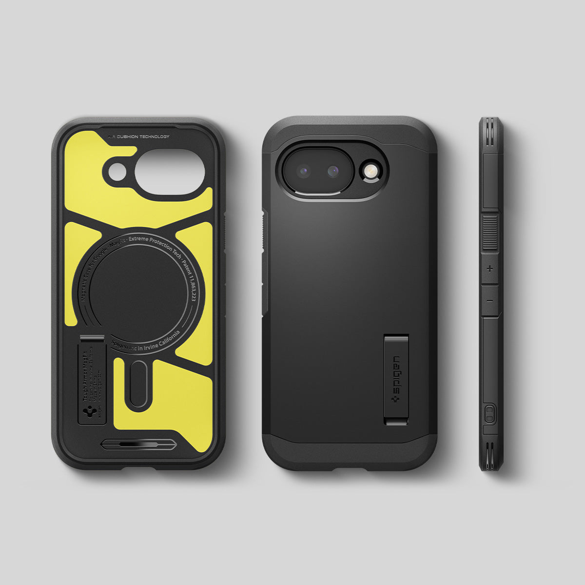 Handyhülle für Google Pixel 10a, Spigen Tough Armor Mag mit MagSafe, Schwarz