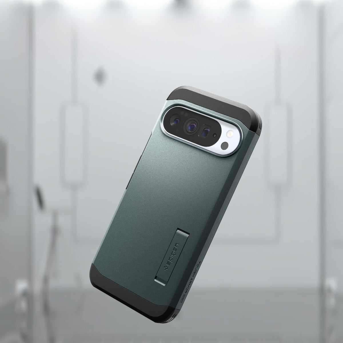 Handyhülle für Google Pixel 10 Pro XL, Spigen Tough Armor Mag mit MagSafe, Grün