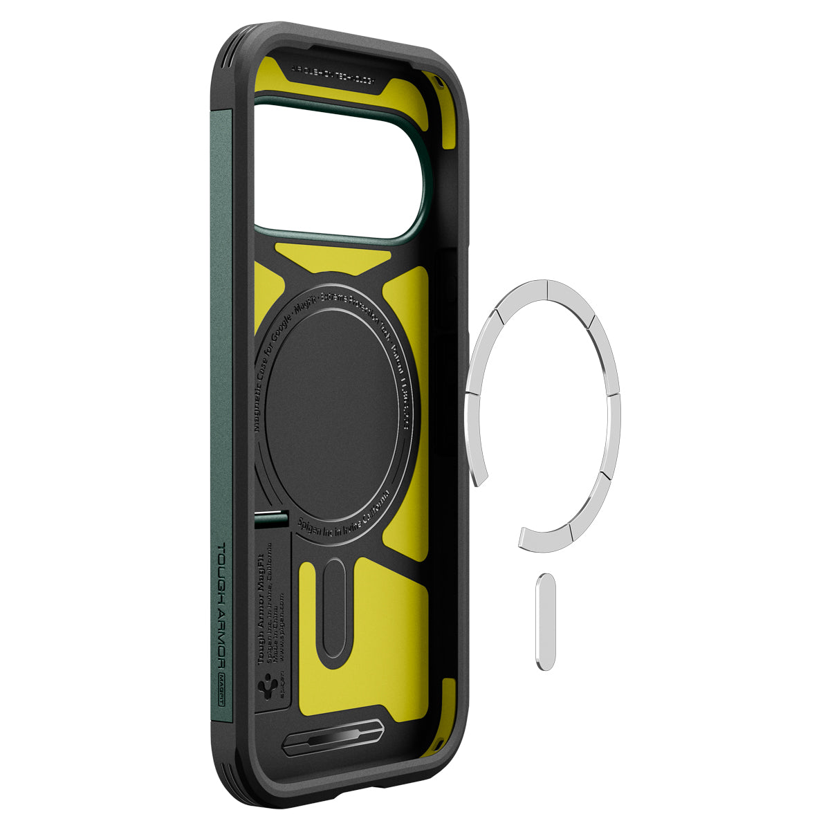 Handyhülle für Google Pixel 11, Spigen Tough Armor Mag mit MagSafe, Grün