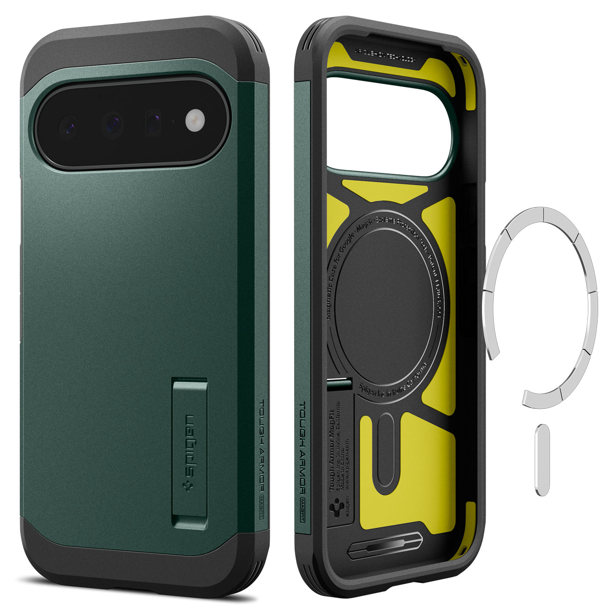 Handyhülle für Google Pixel 11, Spigen Tough Armor Mag mit MagSafe, Grün