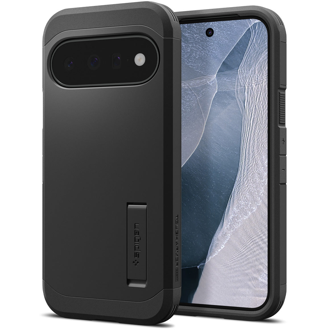 Handyhülle für Google Pixel 11, Spigen Tough Armor Mag mit MagSafe, Schwarz