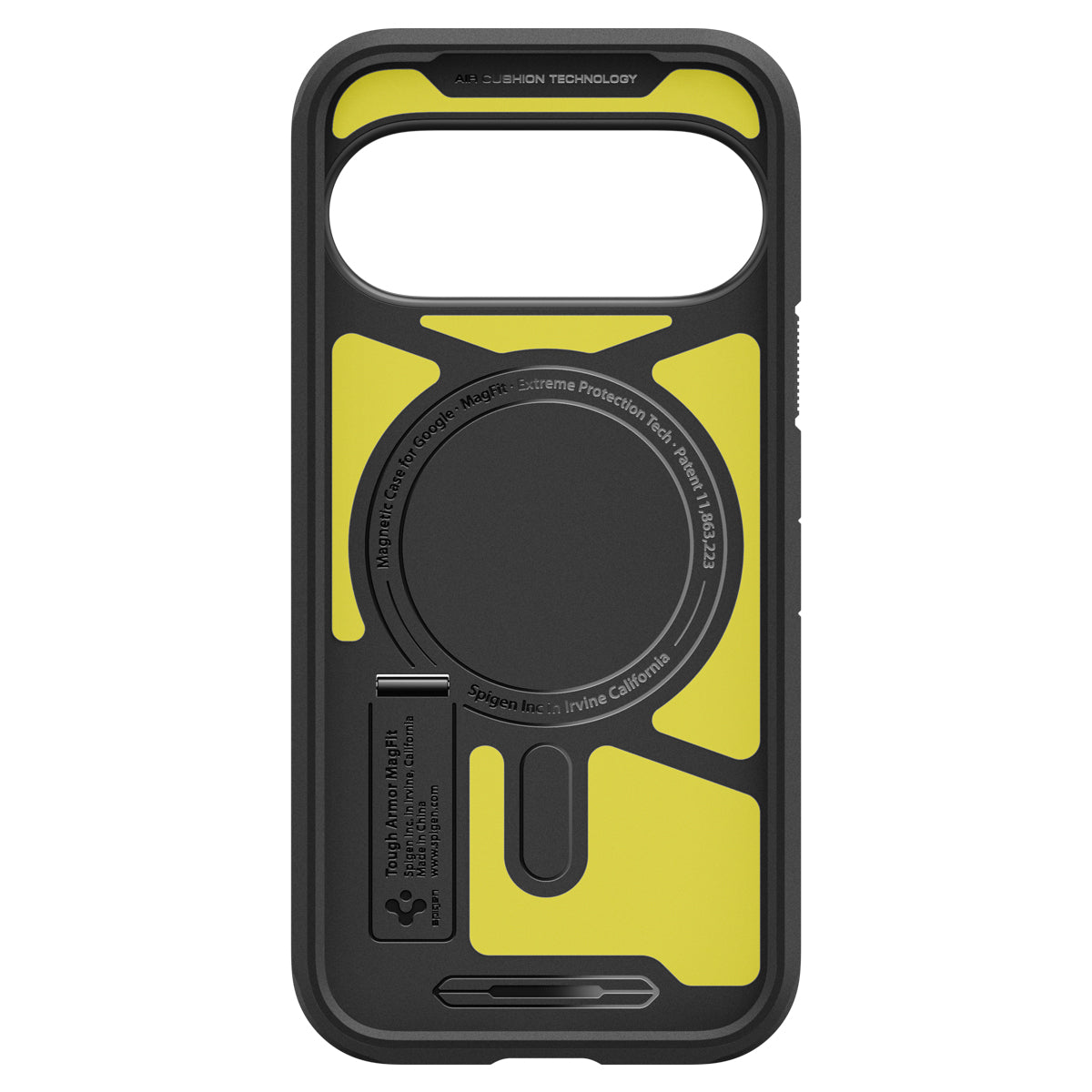 Handyhülle für Google Pixel 11, Spigen Tough Armor Mag mit MagSafe, Schwarz