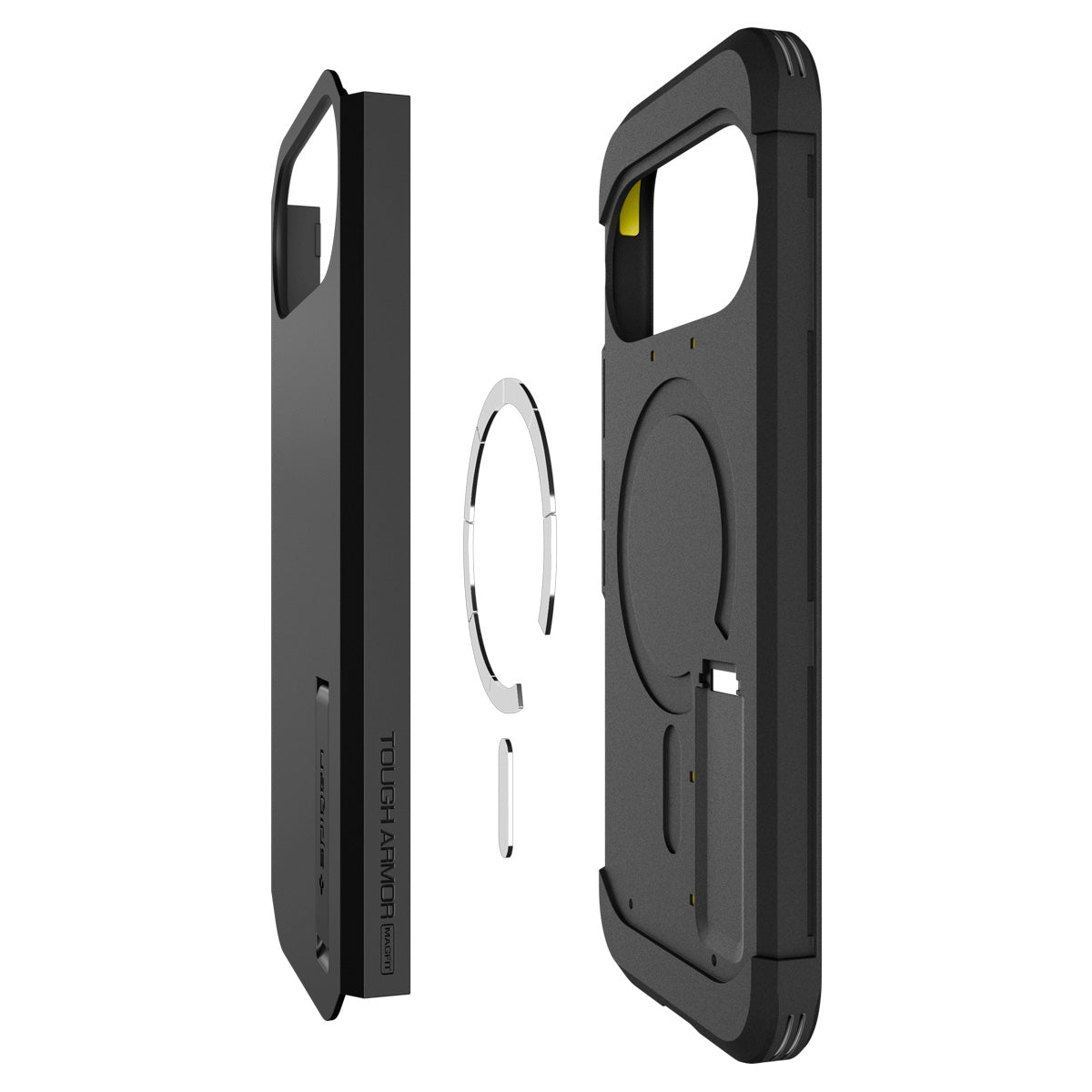 Handyhülle für Google Pixel 11, Spigen Tough Armor Mag mit MagSafe, Schwarz