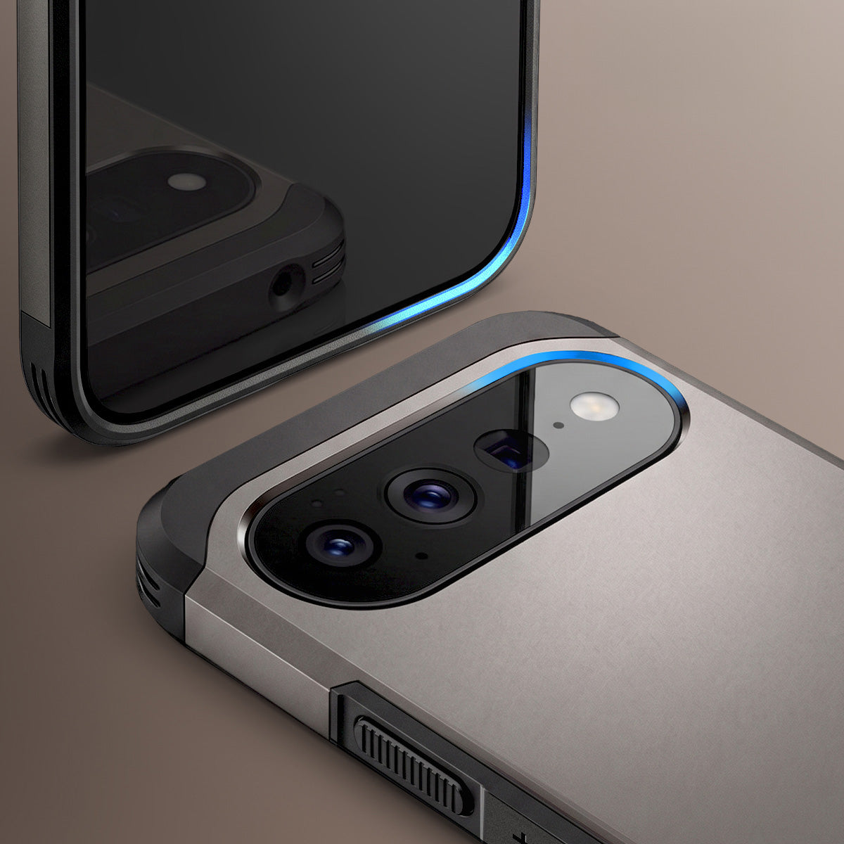 Handyhülle für Google Pixel 11, Spigen Tough Armor Mag mit MagSafe, Grau