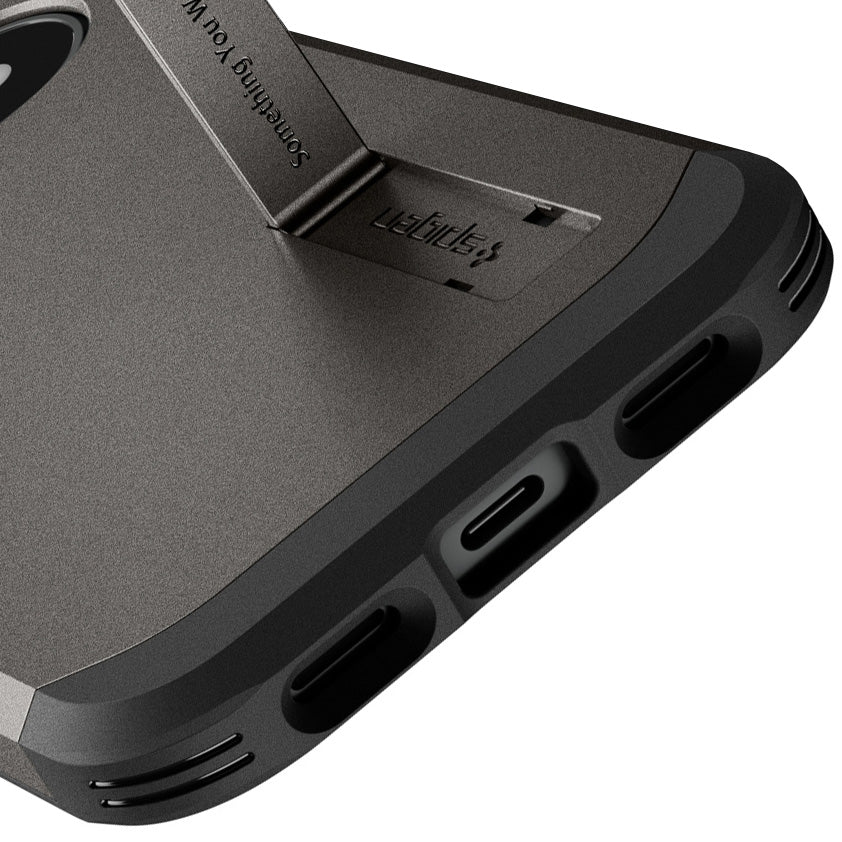 Handyhülle für Google Pixel 11, Spigen Tough Armor Mag mit MagSafe, Grau