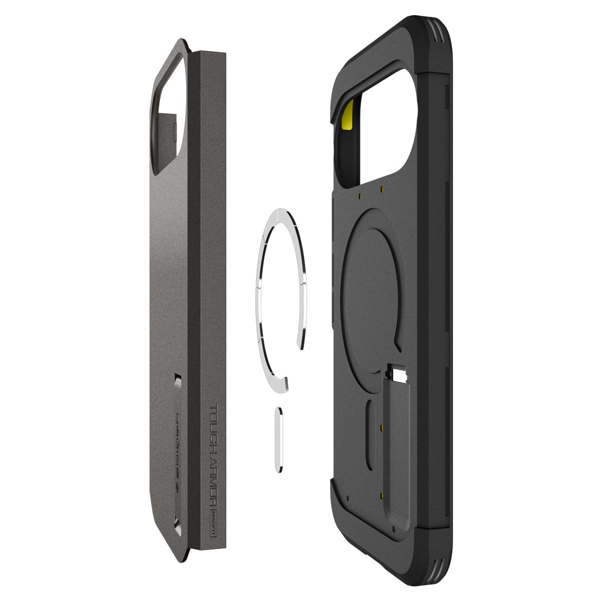 Handyhülle für Google Pixel 11, Spigen Tough Armor Mag mit MagSafe, Grau