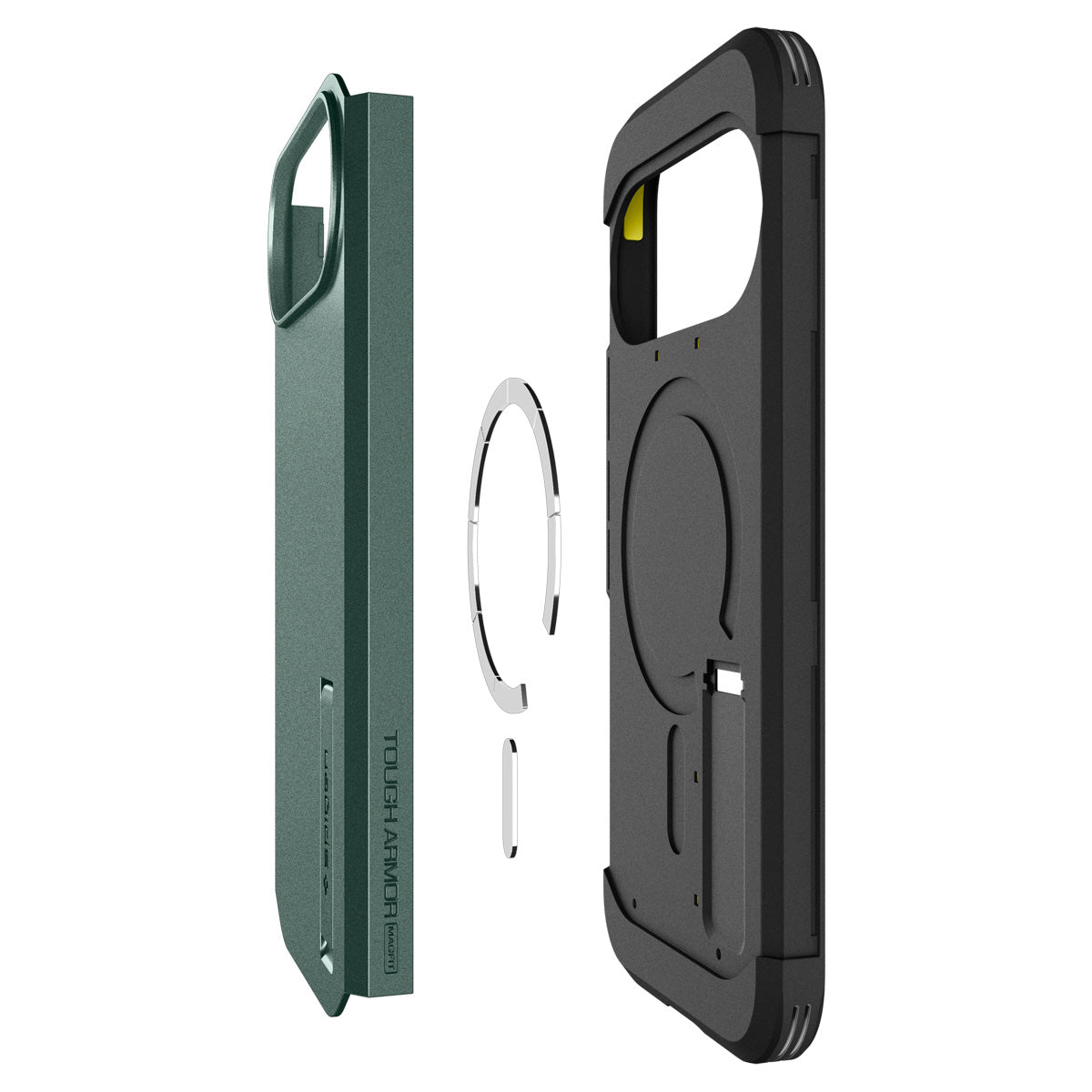 Handyhülle für Google Pixel 11 Pro, Spigen Tough Armor Mag mit MagSafe, Grün