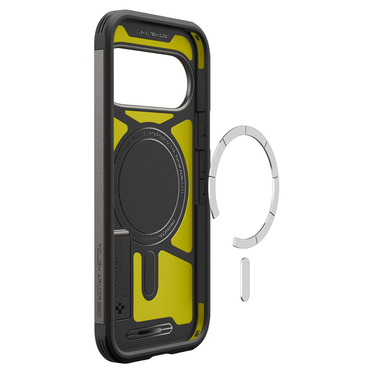 Handyhülle für Google Pixel 11 Pro, Spigen Tough Armor Mag mit MagSafe, Grau
