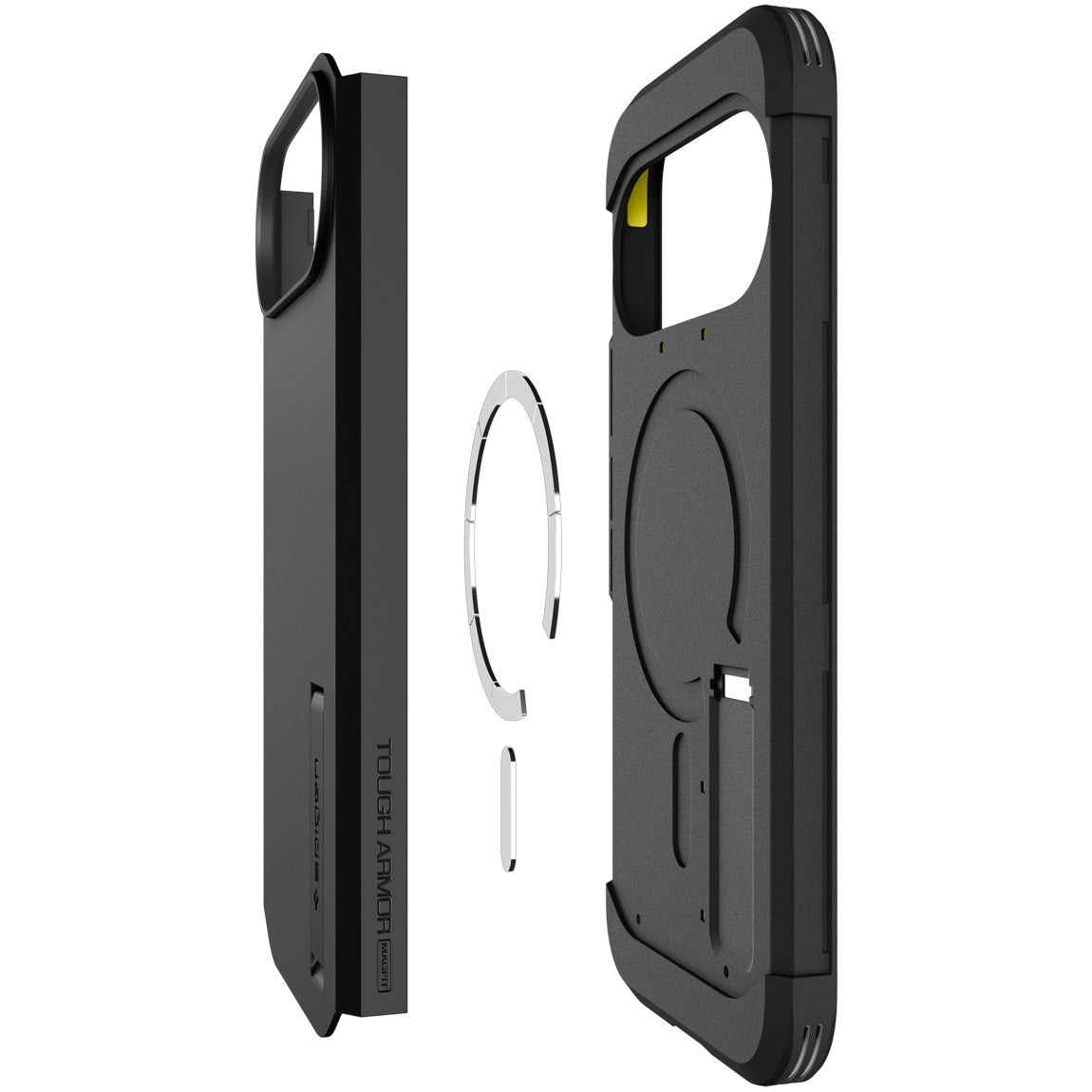 Handyhülle für Google Pixel 11 Pro XL, Spigen Tough Armor Mag mit MagSafe, Schwarz