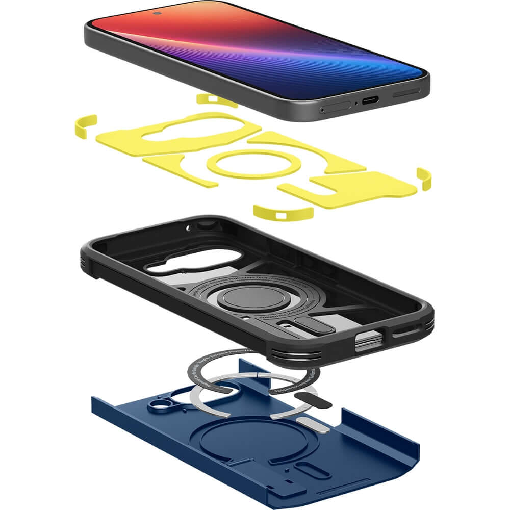 Handyhülle für Google Pixel 9a, Spigen Tough Armor Mag mit MagSafe, Blau