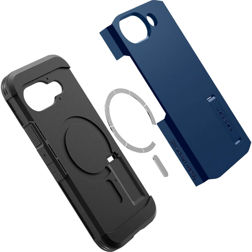 Handyhülle für Google Pixel 9a, Spigen Tough Armor Mag mit MagSafe, Blau