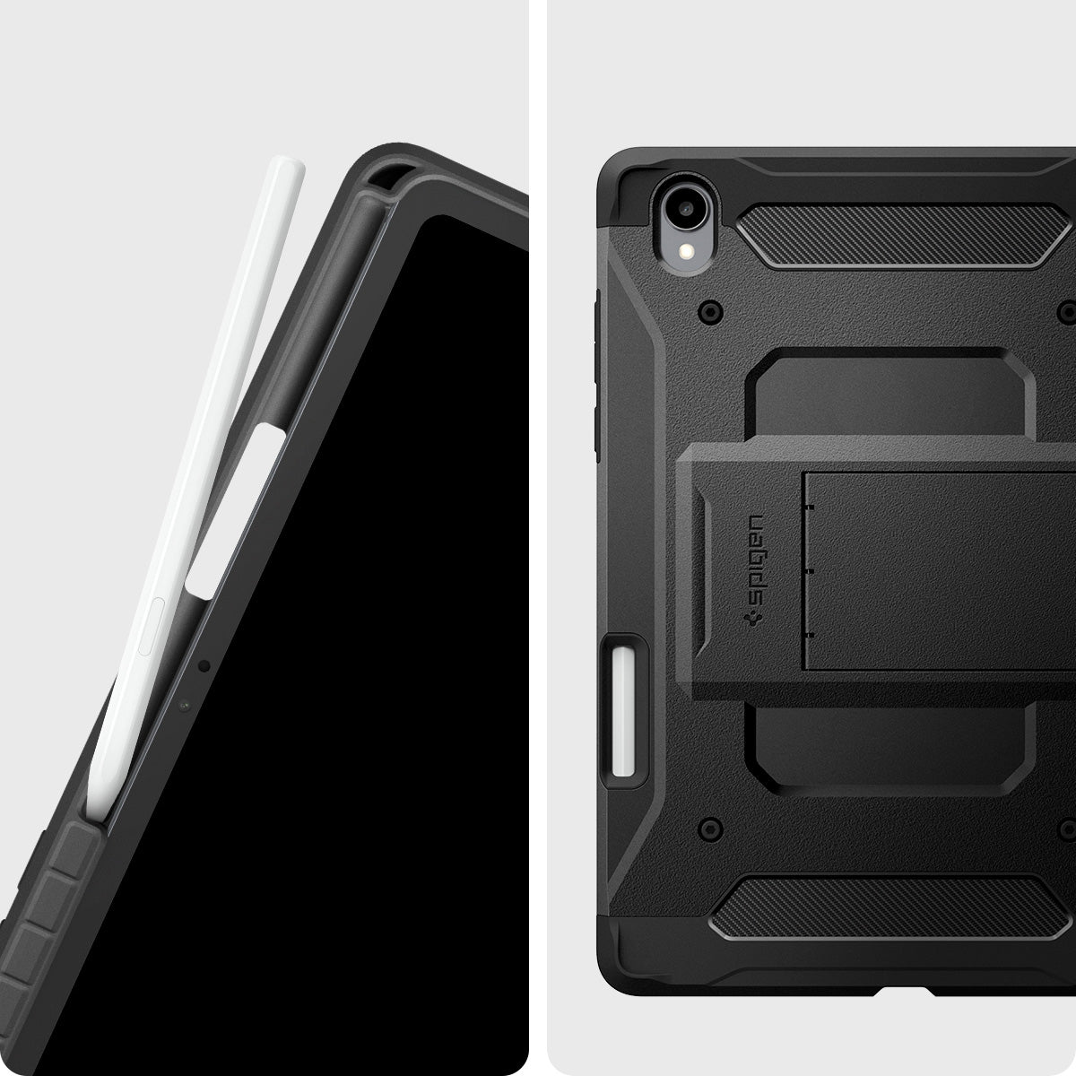 Schutzhülle für Galaxy Tab S11, Spigen Tough Armor Pro, Schwarz