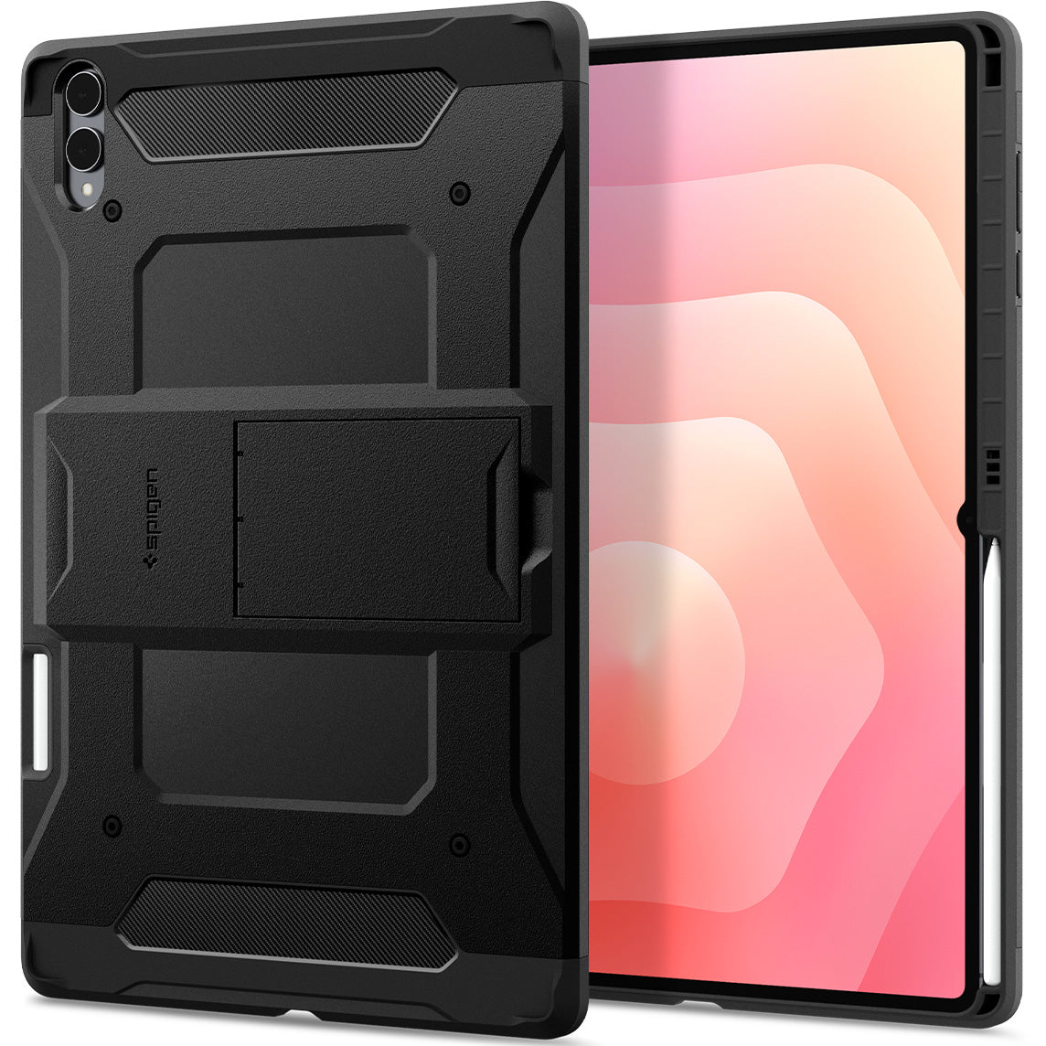 Schutzhülle für Galaxy Tab S11 Ultra, Spigen Tough Armor Pro, Schwarz