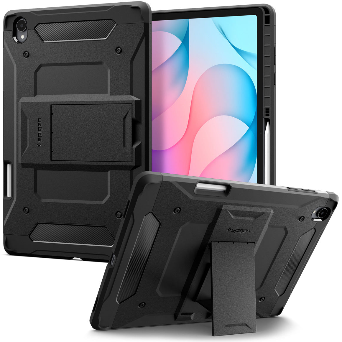 Schutzhülle für Galaxy Tab S12 Plus, Spigen Tough Armor Pro, Schwarz (1/16)