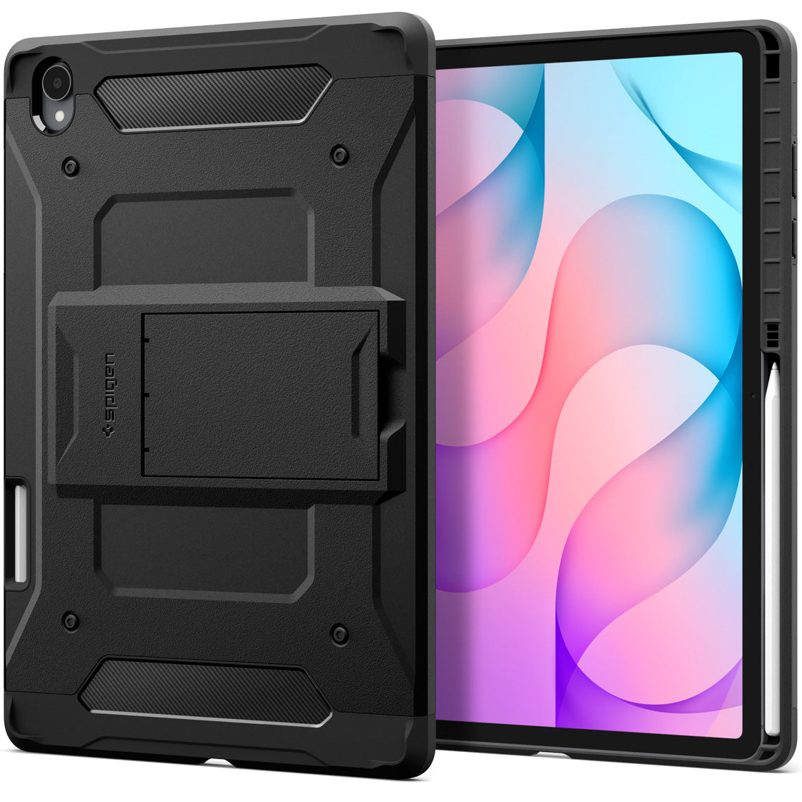 Schutzhülle für Galaxy Tab S12 Plus, Spigen Tough Armor Pro, Schwarz (2/16)