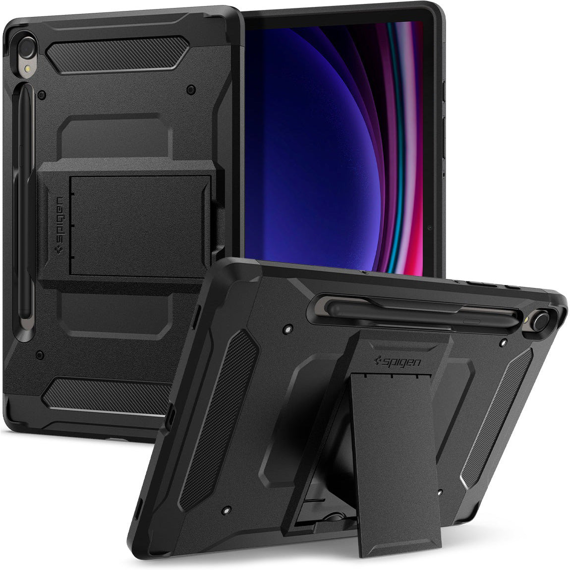 Schutzhülle Spigen Tough Armor Pro für Galaxy Tab S9, Schwarz