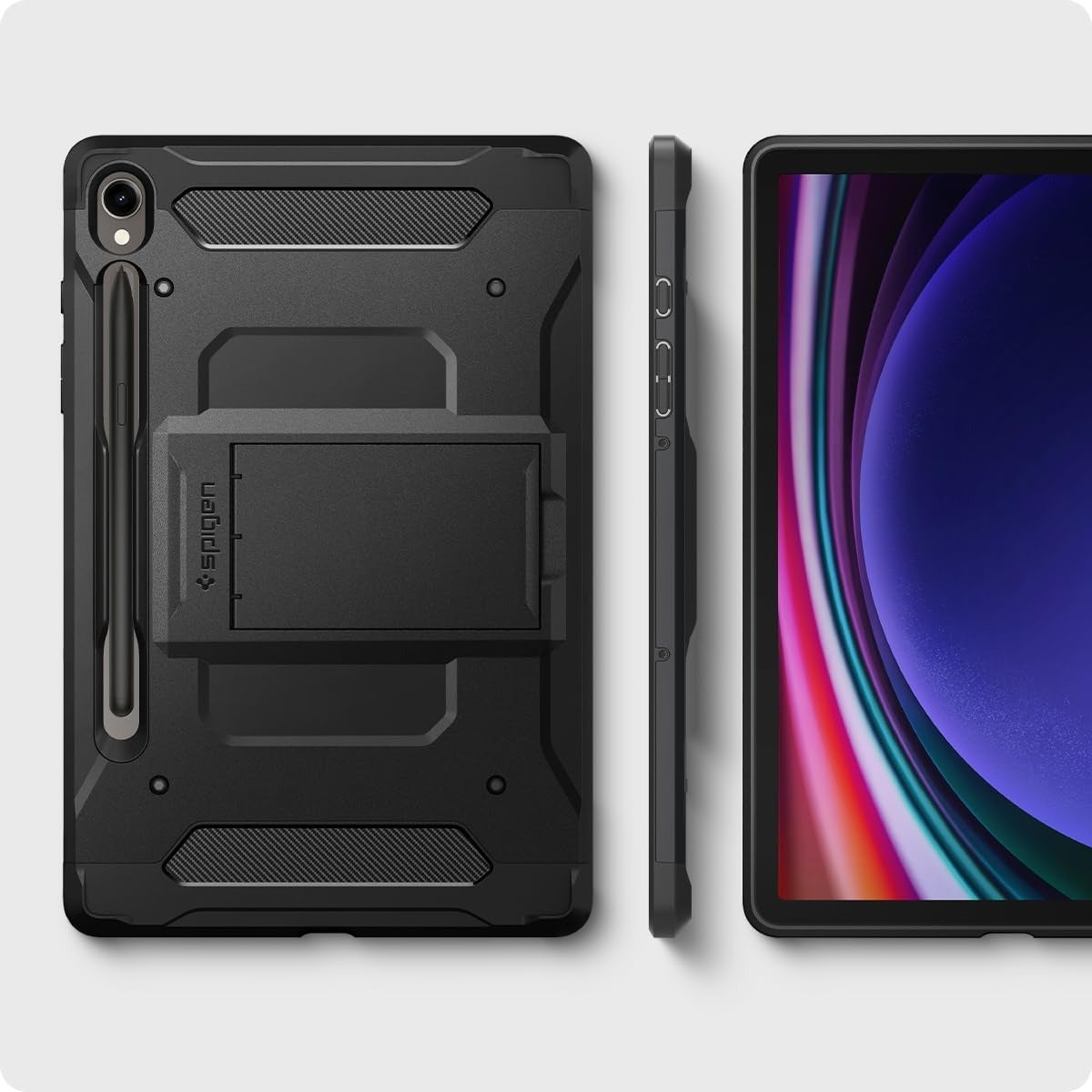 Schutzhülle Spigen Tough Armor Pro für Galaxy Tab S9, Schwarz