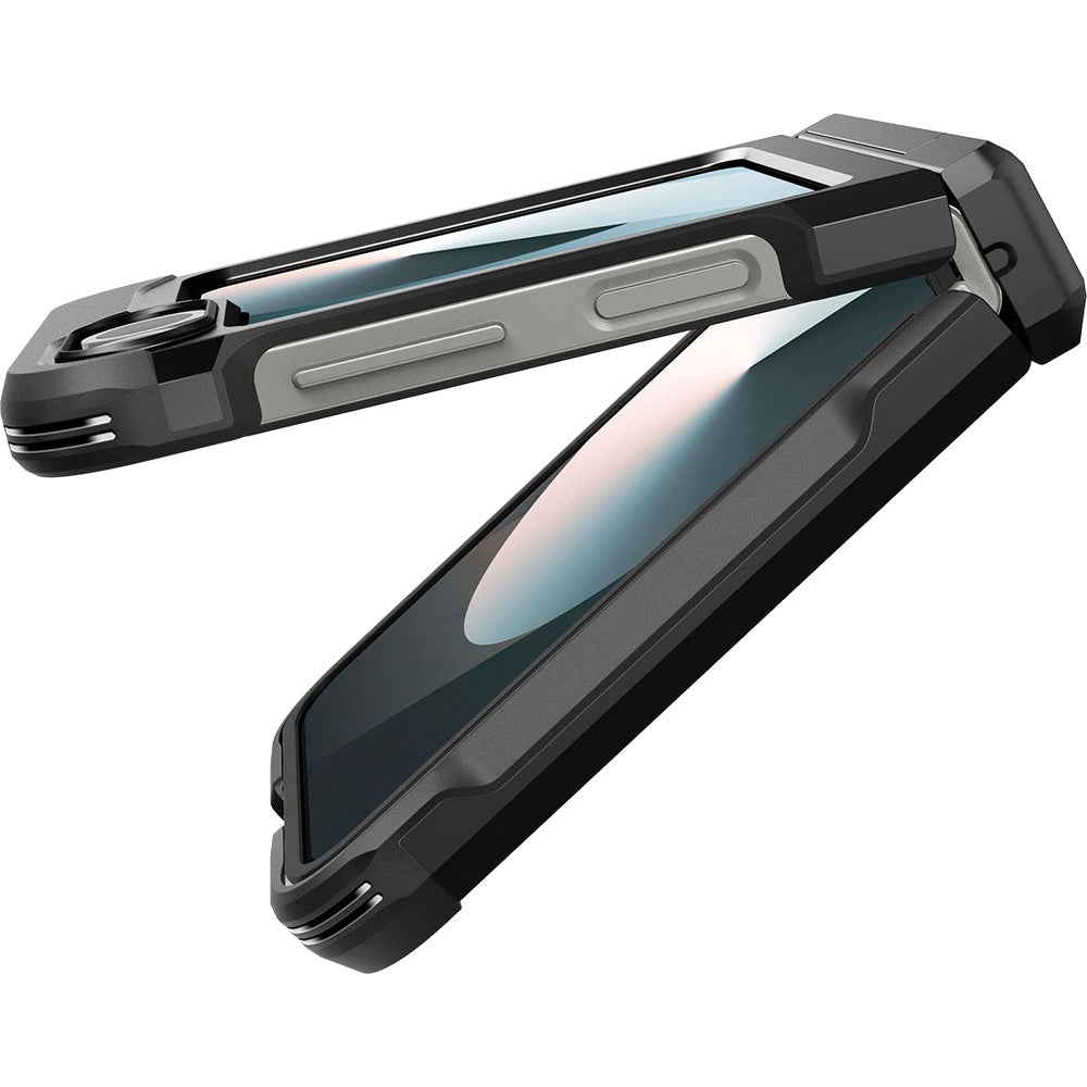 Handyhülle für Galaxy Z Flip7 FE / 6, Spigen Tough Armor Pro Mag mit MagSafe, Schwarz