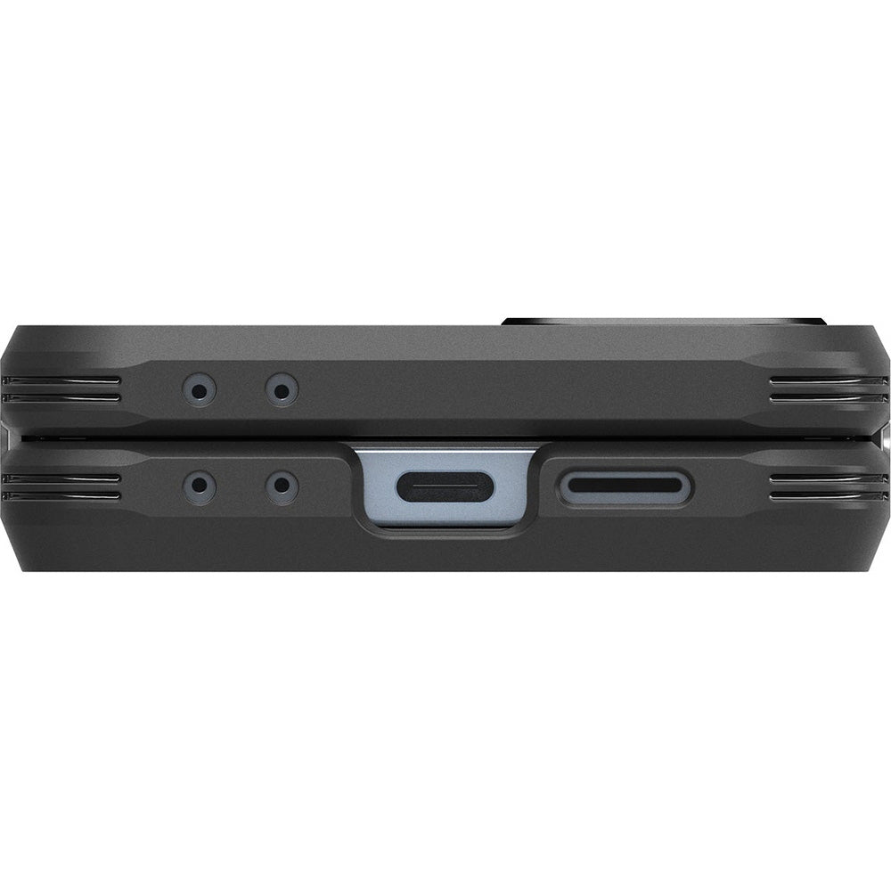 Handyhülle für Galaxy Z Flip7 FE / 6, Spigen Tough Armor Pro Mag mit MagSafe, Schwarz
