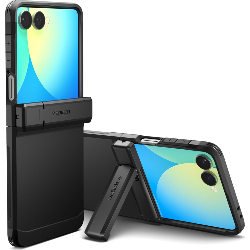 Handyhülle für Galaxy Z Flip7, Spigen Tough Armor Pro Mag mit MagSafe, Schwarz