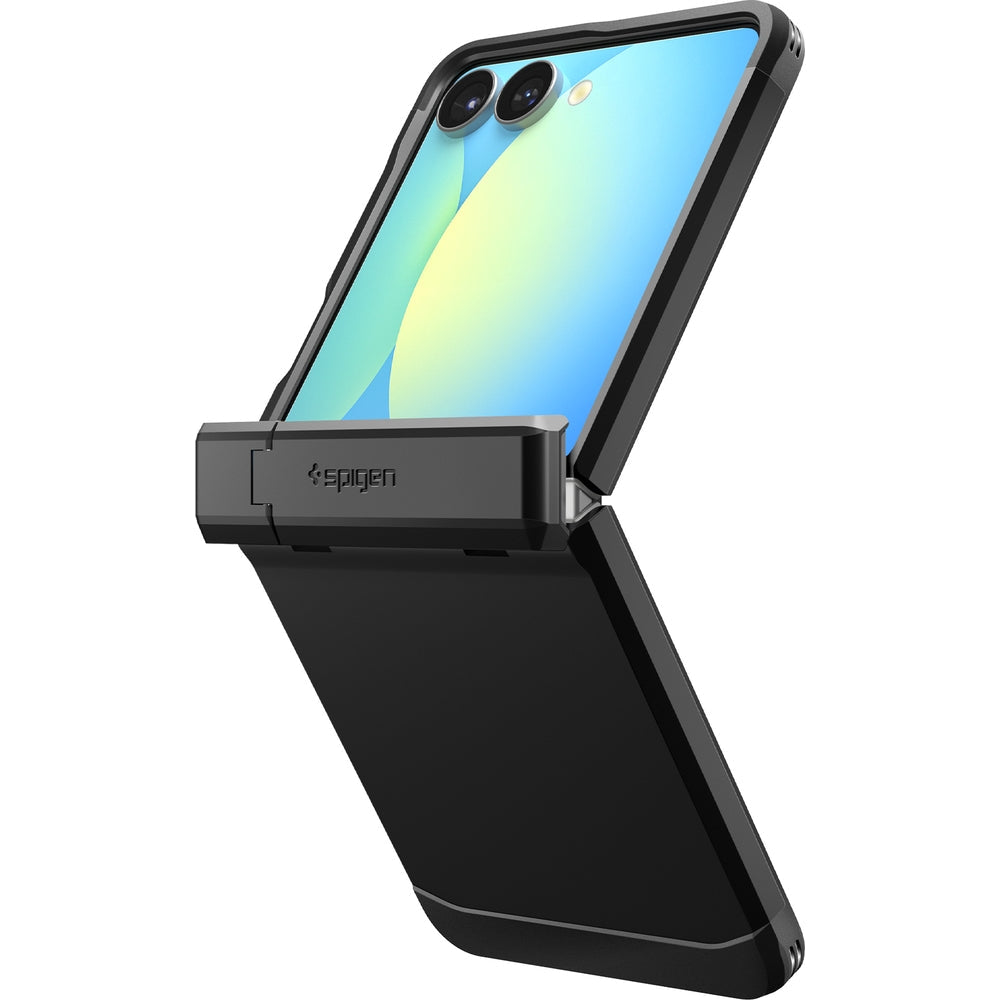 Handyhülle für Galaxy Z Flip7, Spigen Tough Armor Pro Mag mit MagSafe, Schwarz