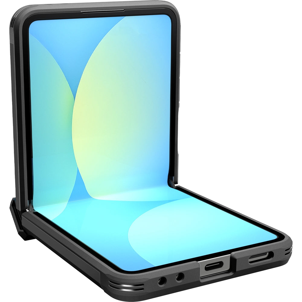 Handyhülle für Galaxy Z Flip7, Spigen Tough Armor Pro Mag mit MagSafe, Schwarz