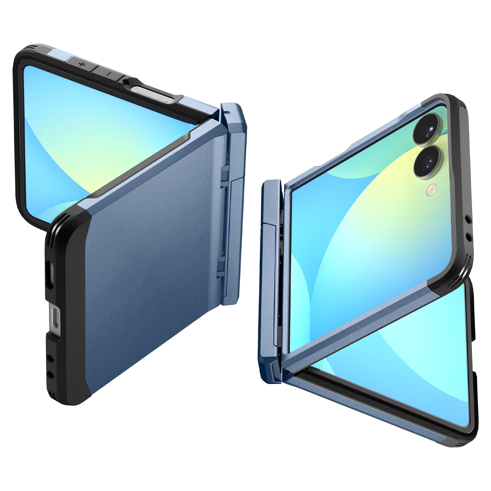 Handyhülle für Galaxy Z Flip7, Spigen Tough Armor Pro Mag mit MagSafe, Blau