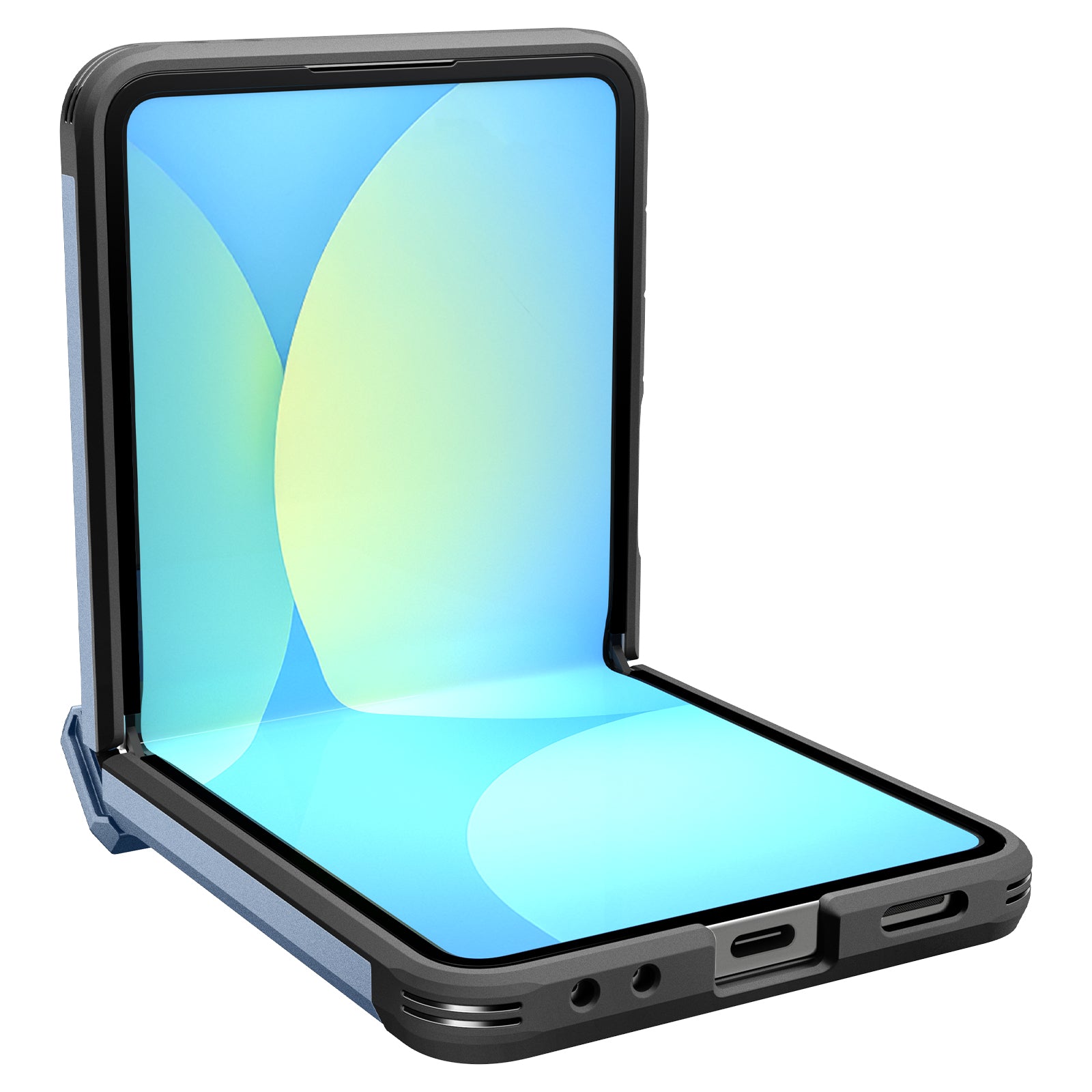 Handyhülle für Galaxy Z Flip7, Spigen Tough Armor Pro Mag mit MagSafe, Blau
