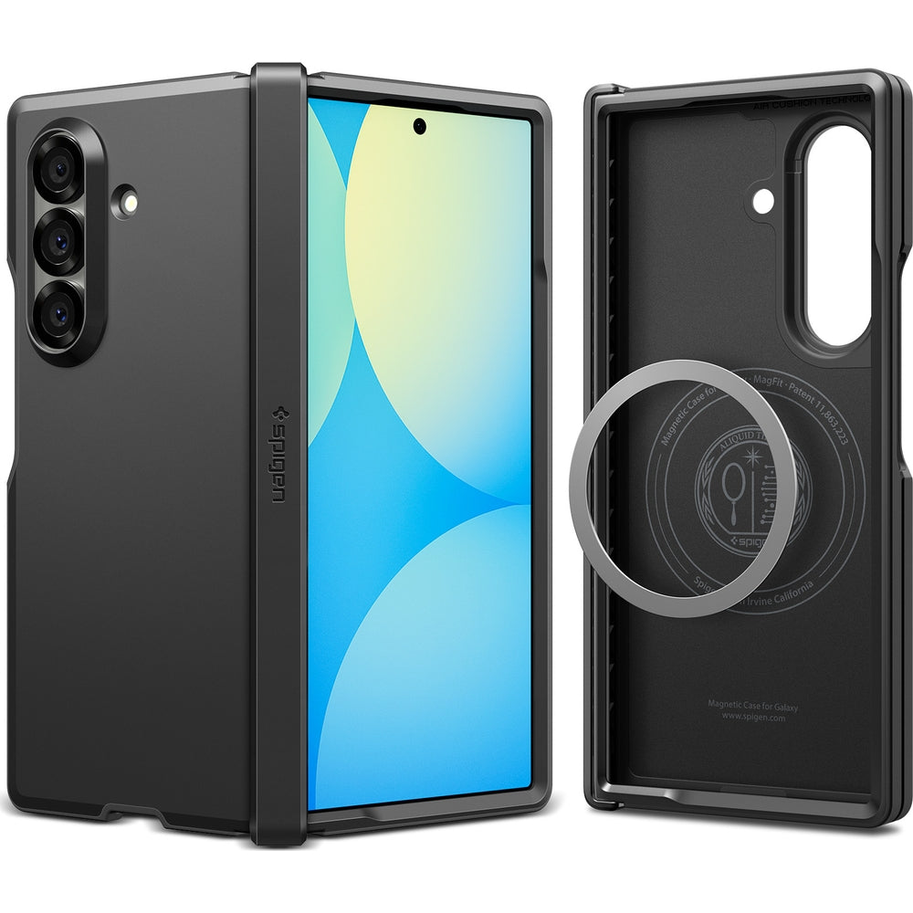 Handyhülle für Galaxy Z Fold7, Spigen Tough Armor Pro Mag mit MagSafe, Schwarz