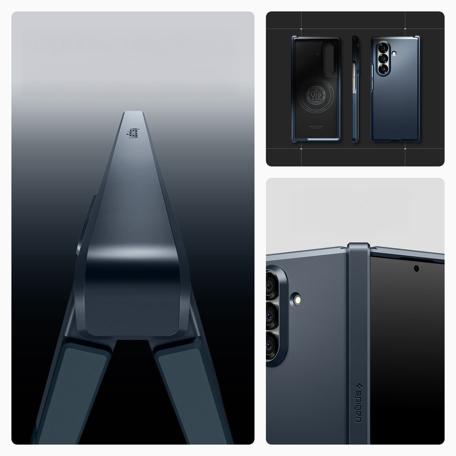Handyhülle für Galaxy Z Fold7, Spigen Tough Armor Pro Mag mit MagSafe, Graphitgrau