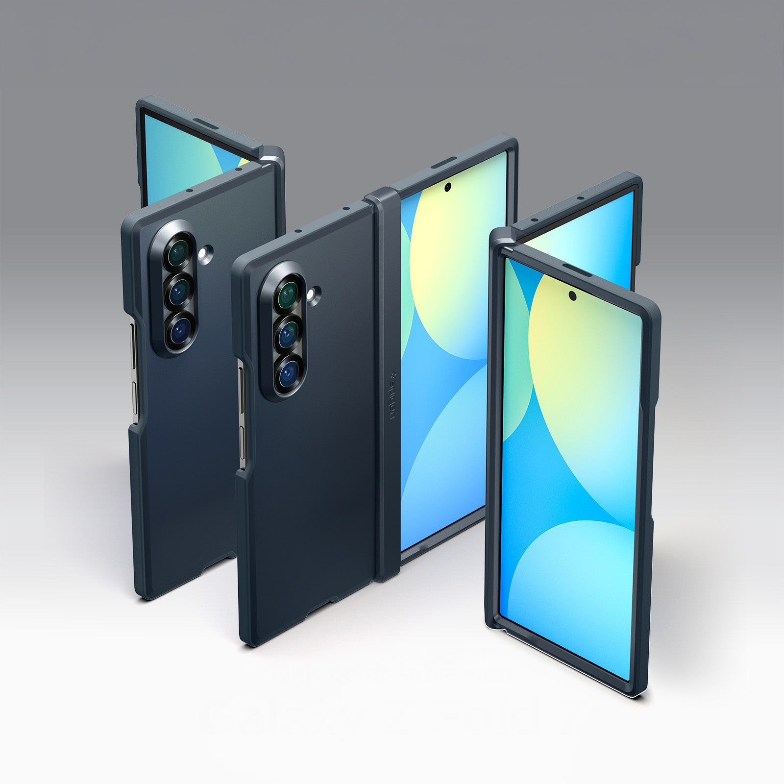 Handyhülle für Galaxy Z Fold7, Spigen Tough Armor Pro Mag mit MagSafe, Graphitgrau
