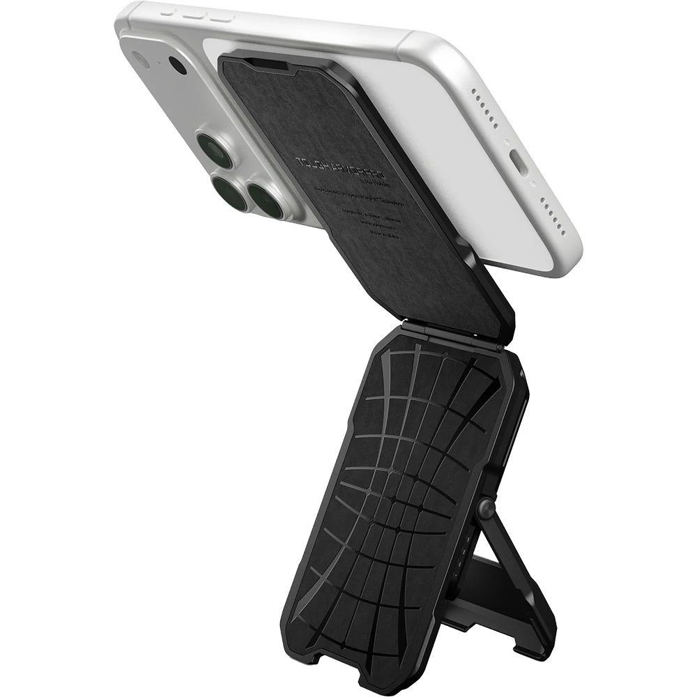 MagSafe Kartenetui mit Standfunktion und RFID-Schutz, Spigen Tough Armor Pro, Schwarz