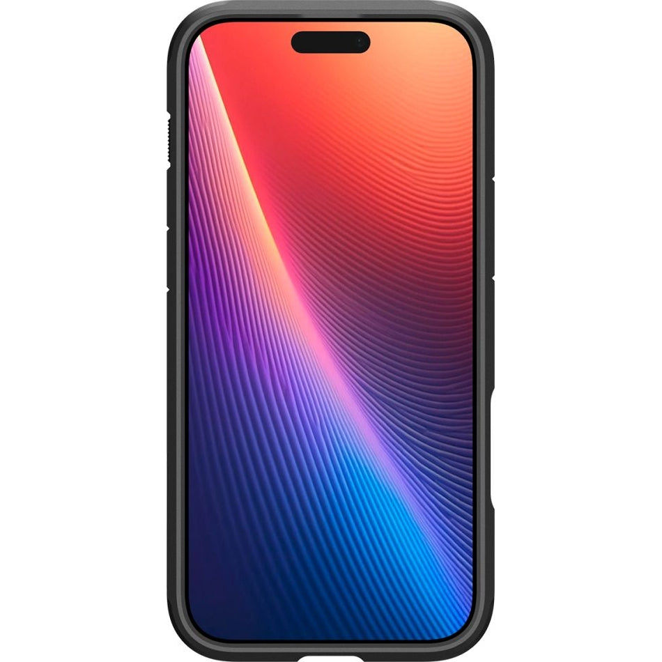Handyhülle für iPhone 16 Pro, Spigen Tough Armor T Mag (CC) mit MagSafe, Schwarz