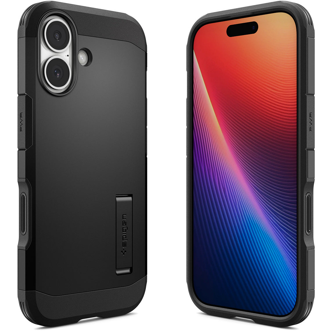 Handyhülle für iPhone 17, Spigen Tough Armor T Mag (CC) mit MagSafe, Schwarz