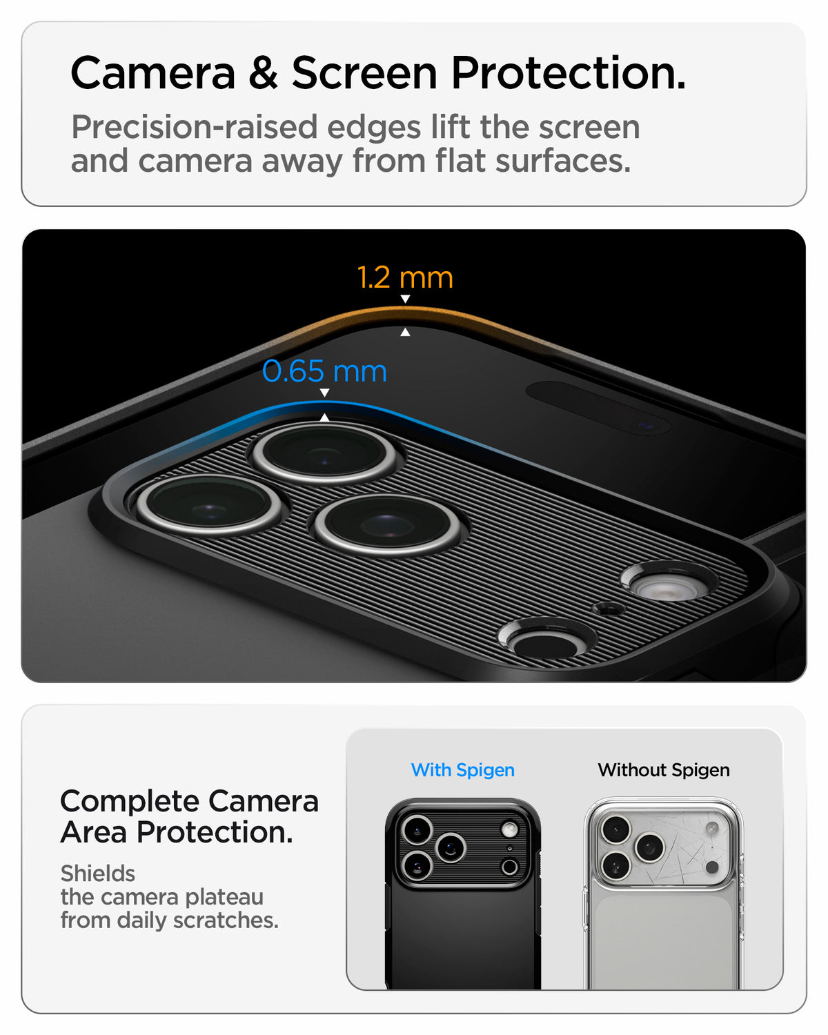 Handyhülle für iPhone 18 Pro, Spigen Tough Armor T Mag (CC) mit MagSafe, Schwarz (5/16)