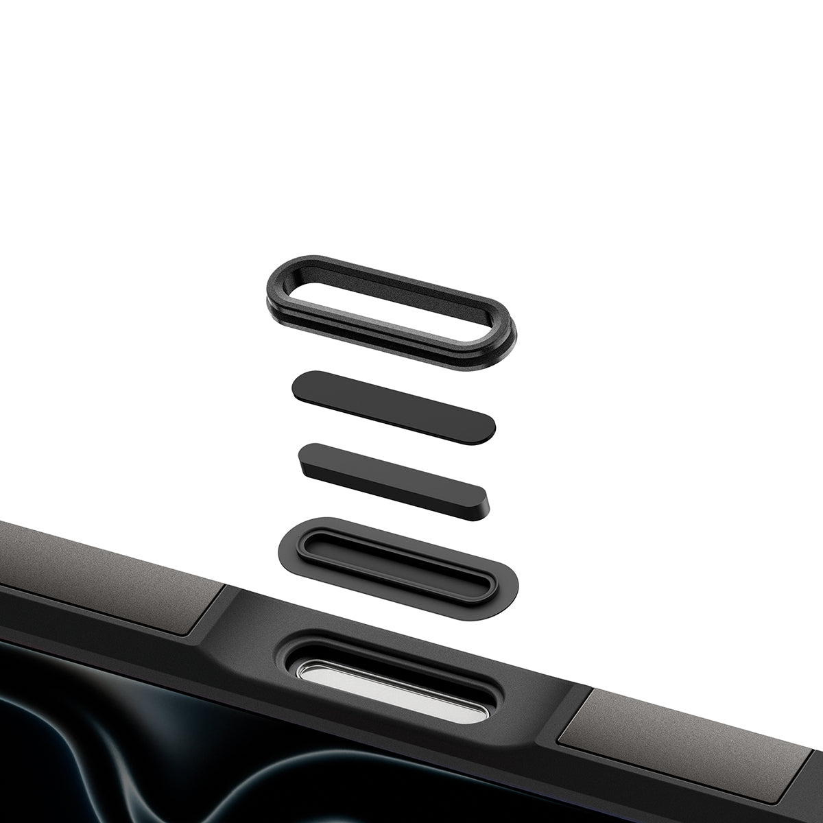 Handyhülle für iPhone 18 Pro, Spigen Tough Armor T Mag (CC) mit MagSafe, Grau-Schwarz (16/16)