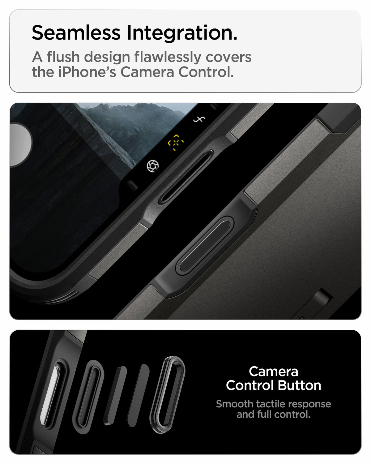 Handyhülle für iPhone 18 Pro Max, Spigen Tough Armor T Mag (CC) mit MagSafe, Grau-Schwarz (6/16)