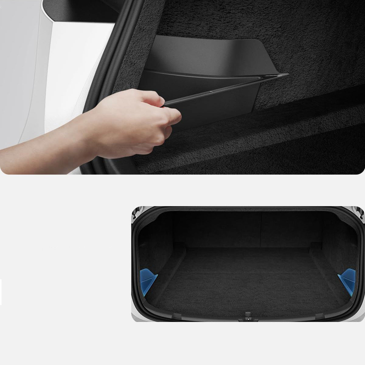 Kofferraum-Organisator für Tesla Model 3 Highland 2024, Spigen Trunk Organizer, Schwarz