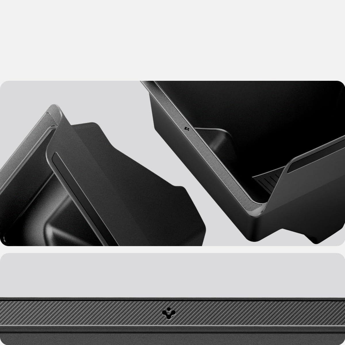 Kofferraum-Organisator für Tesla Model 3 Highland 2024, Spigen Trunk Organizer, Schwarz
