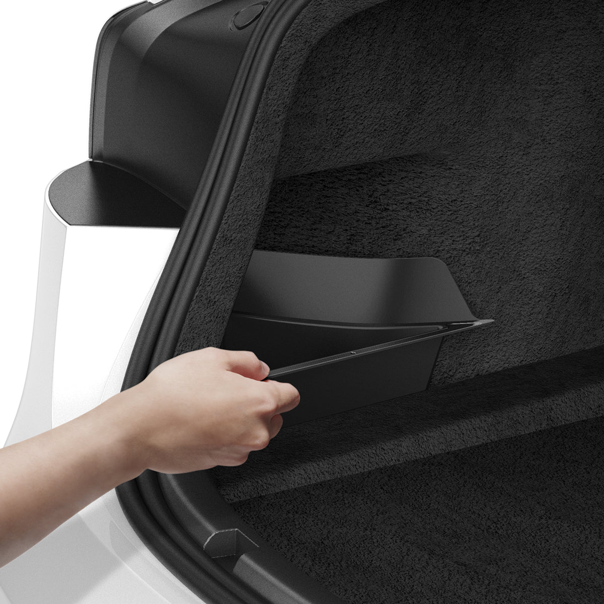 Kofferraum-Organisator für Tesla Model 3 Highland 2024, Spigen Trunk Organizer, Schwarz