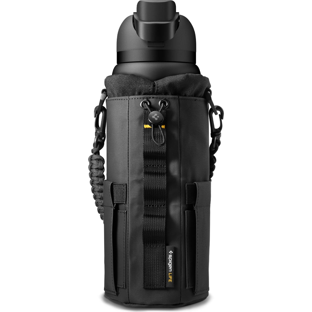 Magnetische Tasche für Flasche, Telefon, Schlüssel, Spigen Tumbler Holder Bag, Schwarz